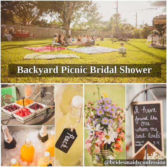 Backyard Picnic Bridal Shower. Chris Sosa Photography. bridesmaidsconfession.com